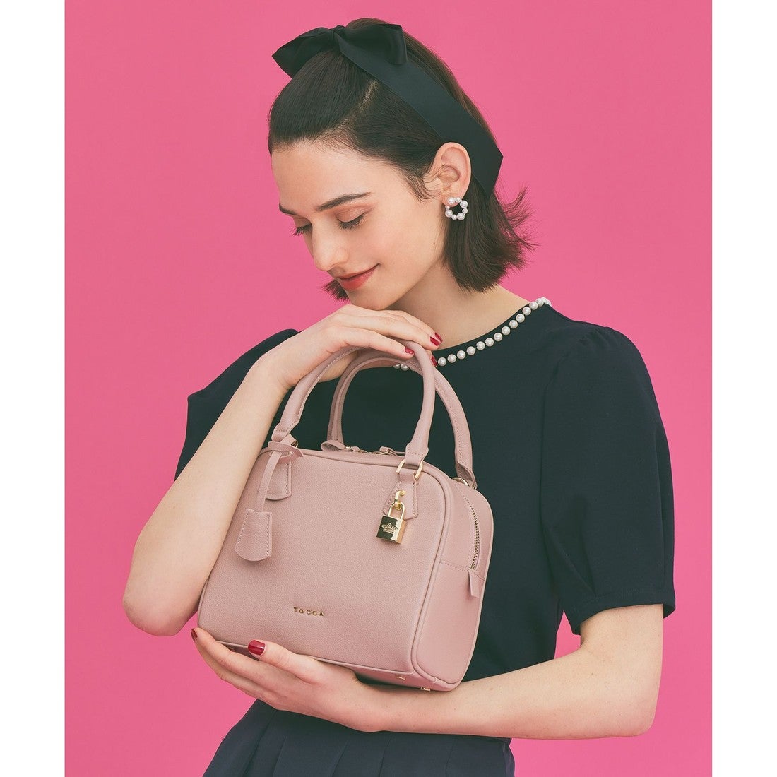 TOCCA HAPPY KEY MINI BOSTONBAG ミニ ボストンバッグ （ピンク系