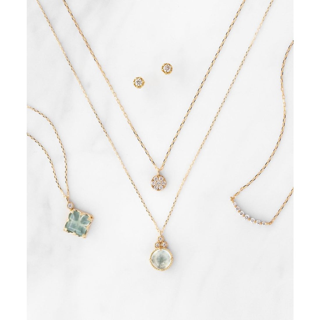 トッカ TOCCA 【WEB限定】BLOOMING BUD K10 NECKLACE K10 天然石