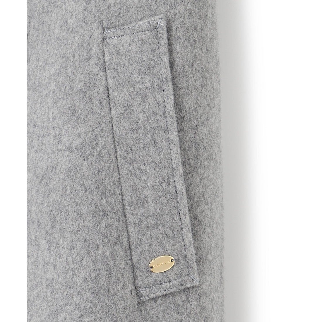 TOCCA LOOFAH ショールカラーウールコート （グレー系） -靴