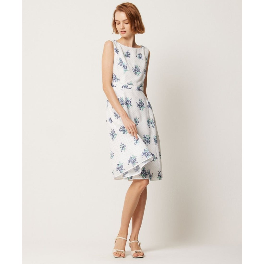 トッカ TOCCA 【消臭・洗える！】DANCING RAIN ドレス （ネイビー系7