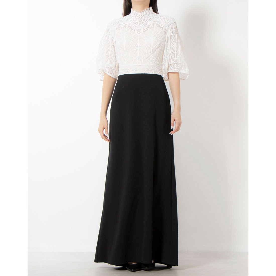 タダシショージ TADASHI SHOJI レーストップイリュージョンロング