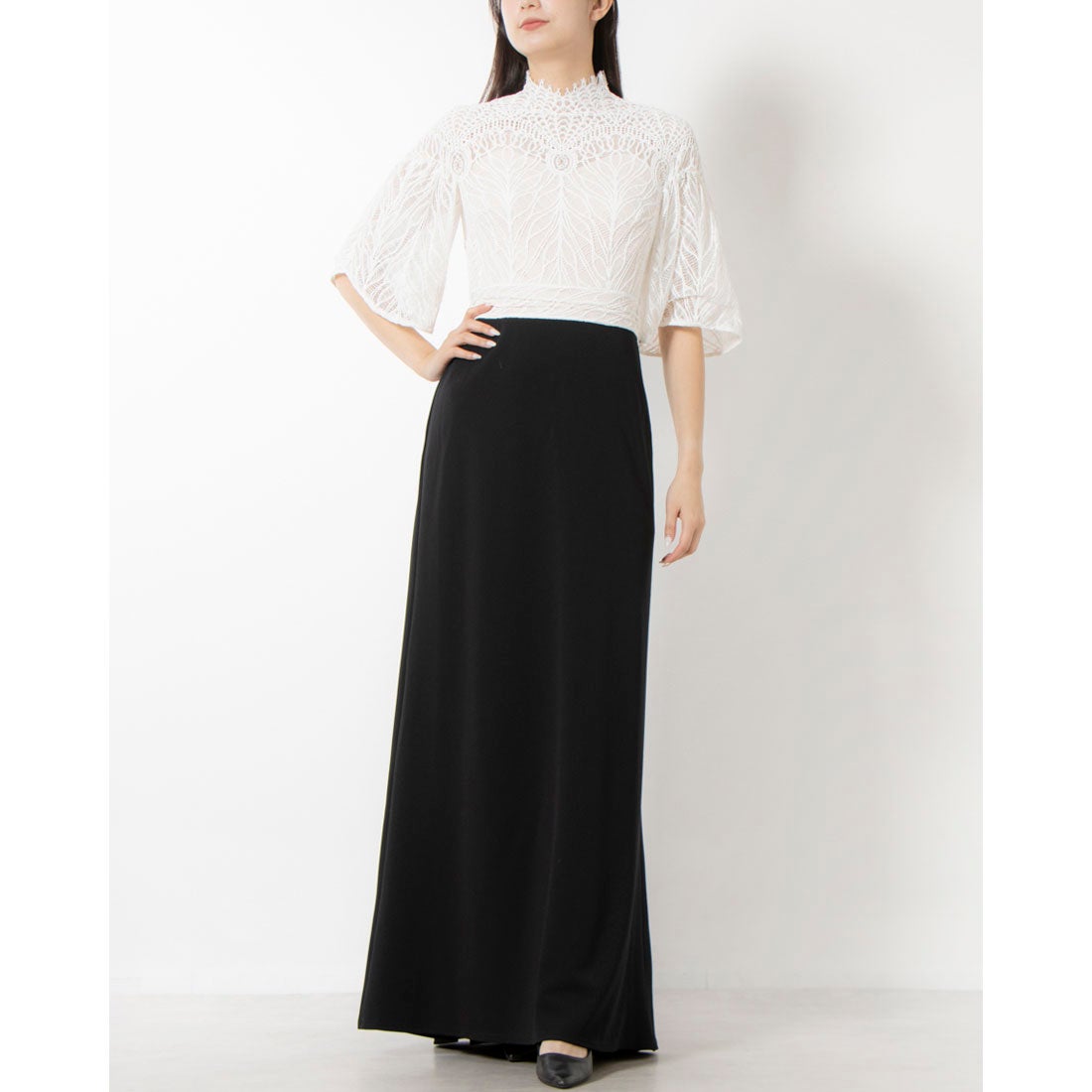 タダシショージ TADASHI SHOJI レーストップイリュージョンロング