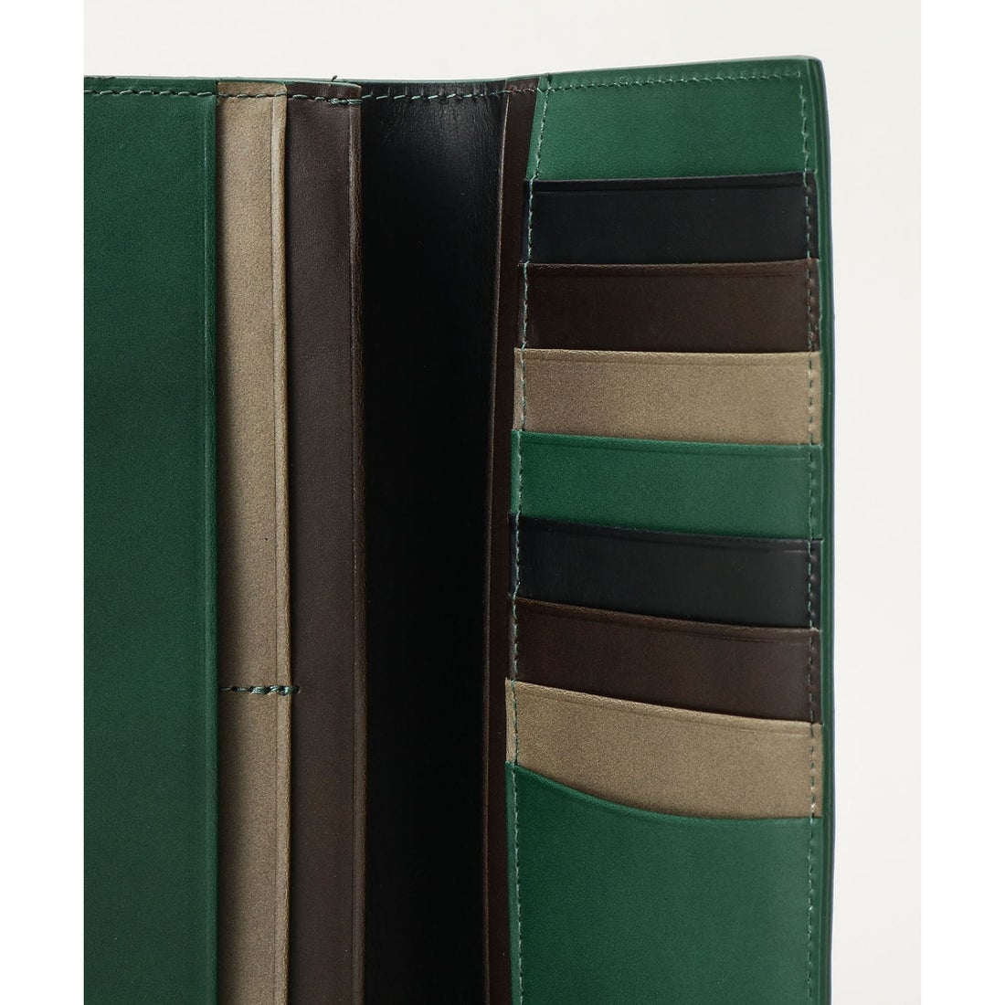 タケオキクチ TAKEO KIKUCHI アンティーク調レザー 2つ折り長財布