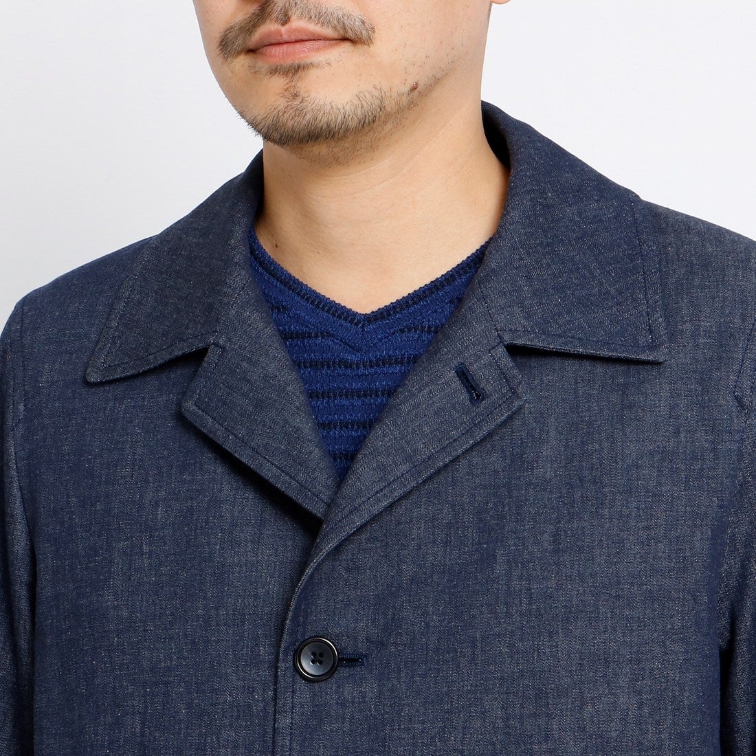 タケオキクチ TAKEO KIKUCHI デニムステンカラーコート[ メンズ