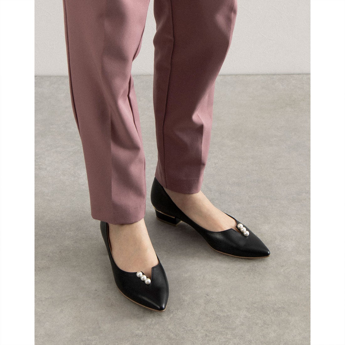 タラントン バイ ダイアナ TALANTON by DIANA パールフラットシューズ