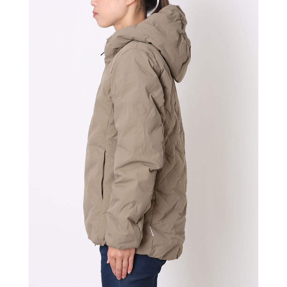 ティゴラ TIGORA レディース 中綿ジャケット アルミ蓄熱パデッドフード