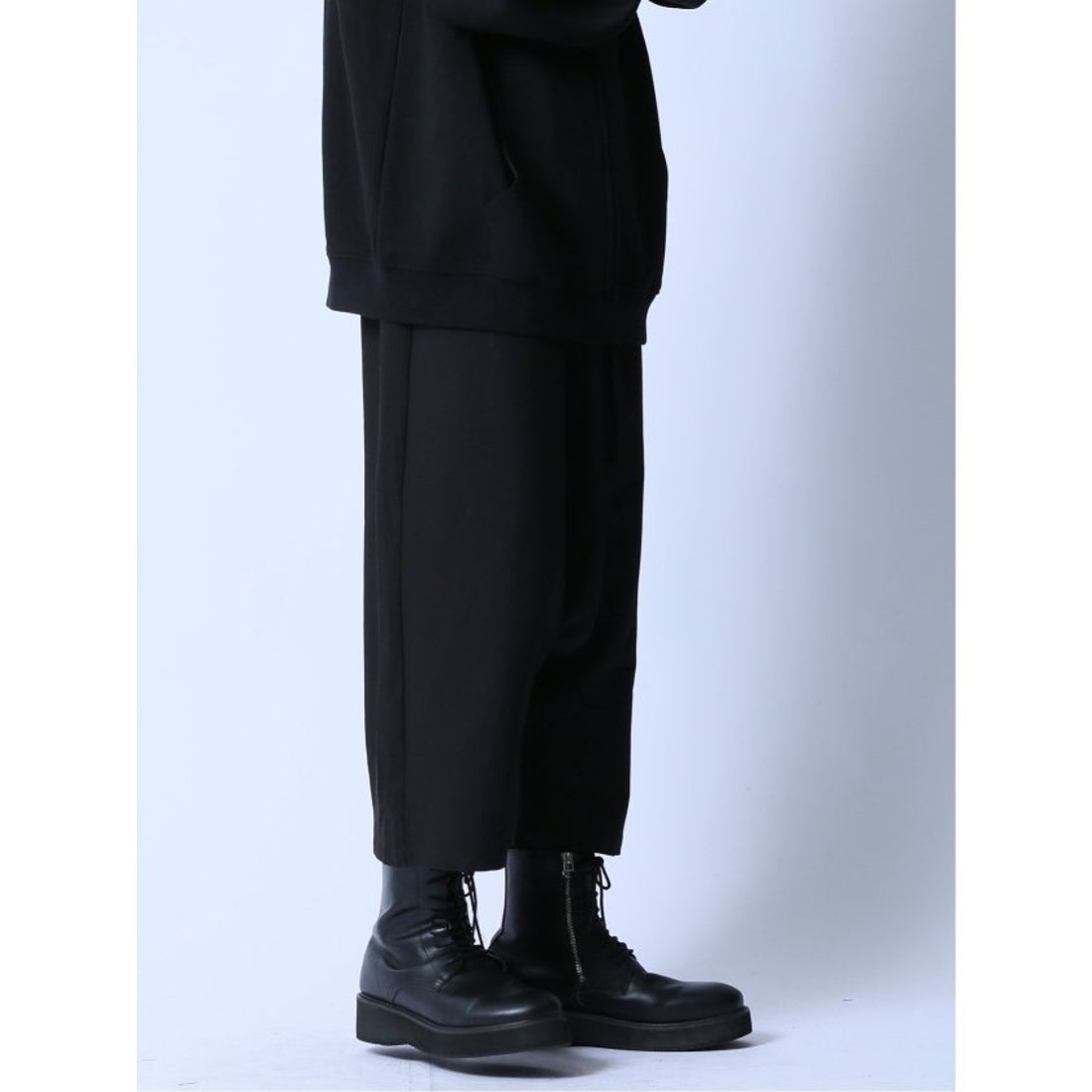 セマンティックデザイン semanticdesign ワイド サルエルパンツ （黒