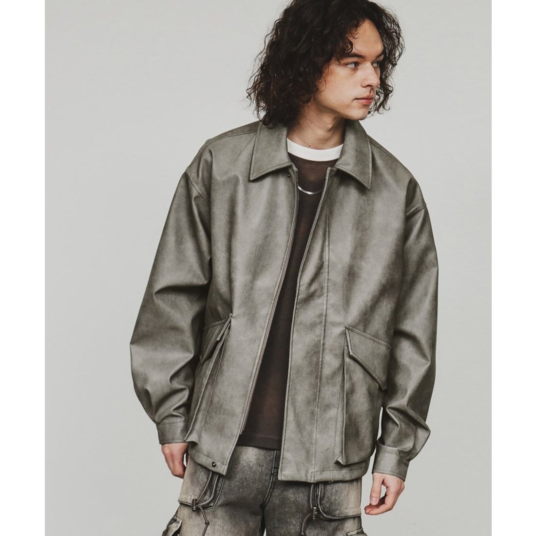 ティーケー タケオ キクチ tk.TAKEO KIKUCHI ミリタリーシャツブルゾン