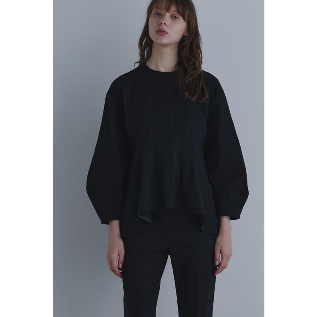 ル フィル LE PHIL 《LE PHIL》ダブルクロスストレッチブラウス