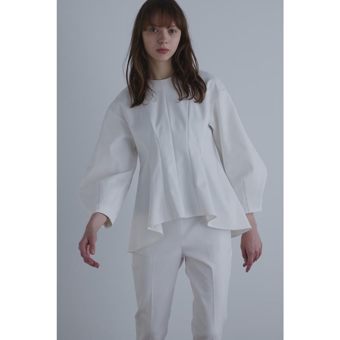 ル フィル LE PHIL 《LE PHIL》ダブルクロスストレッチブラウス