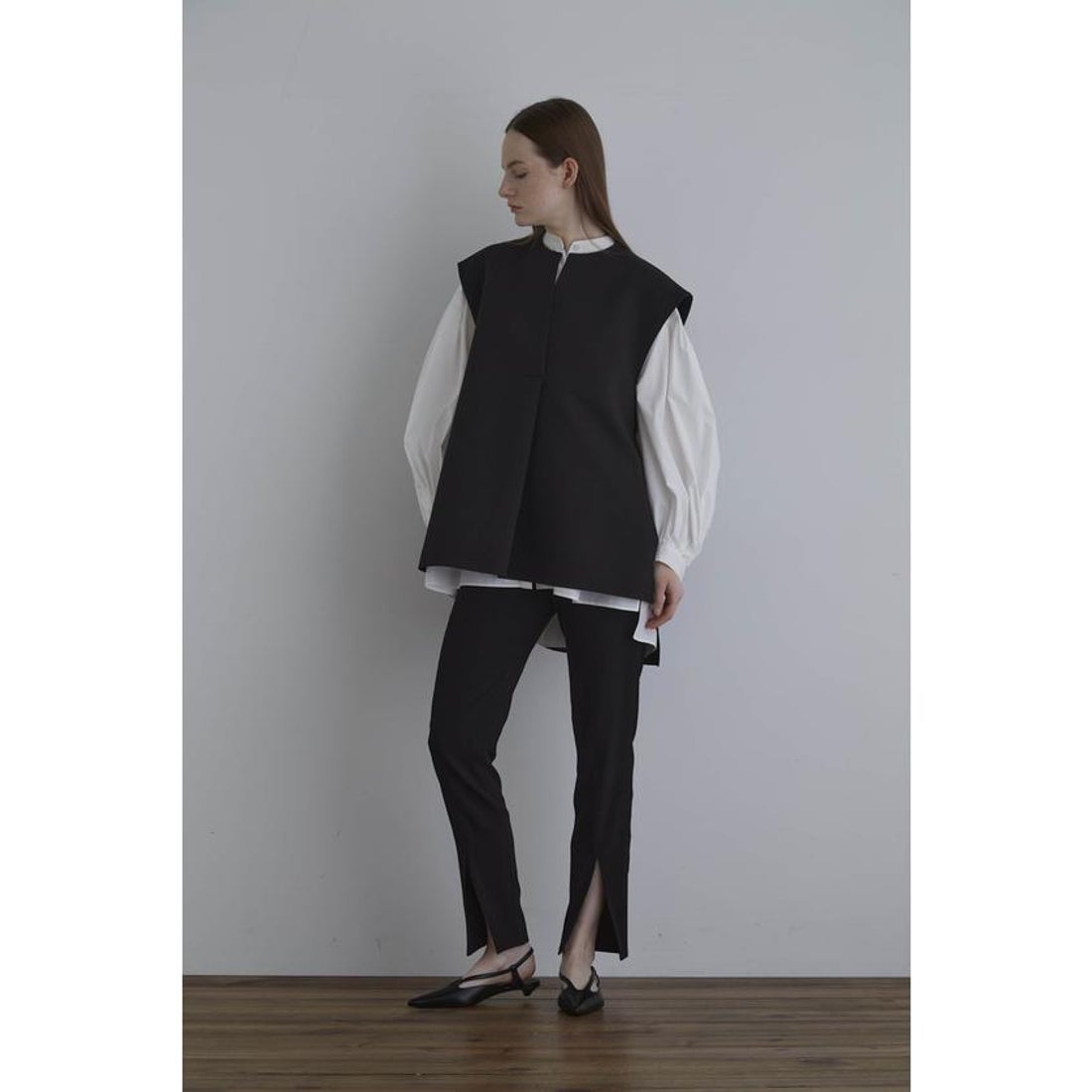 ル フィル LE PHIL マトラッセトリプルクロスジレ （ブラック