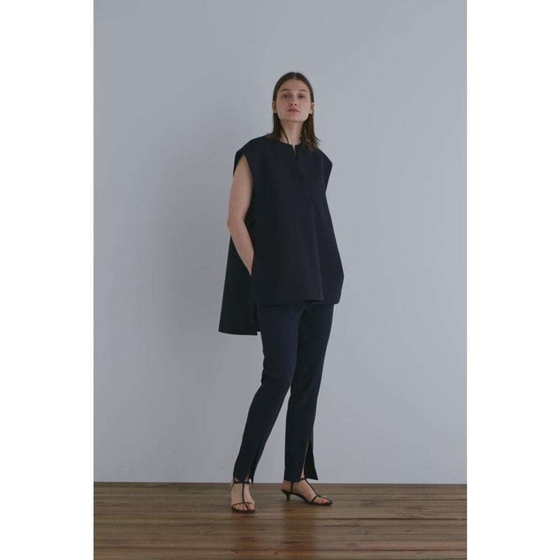 ル フィル LE PHIL マトラッセトリプルクロスジレ （ブラック