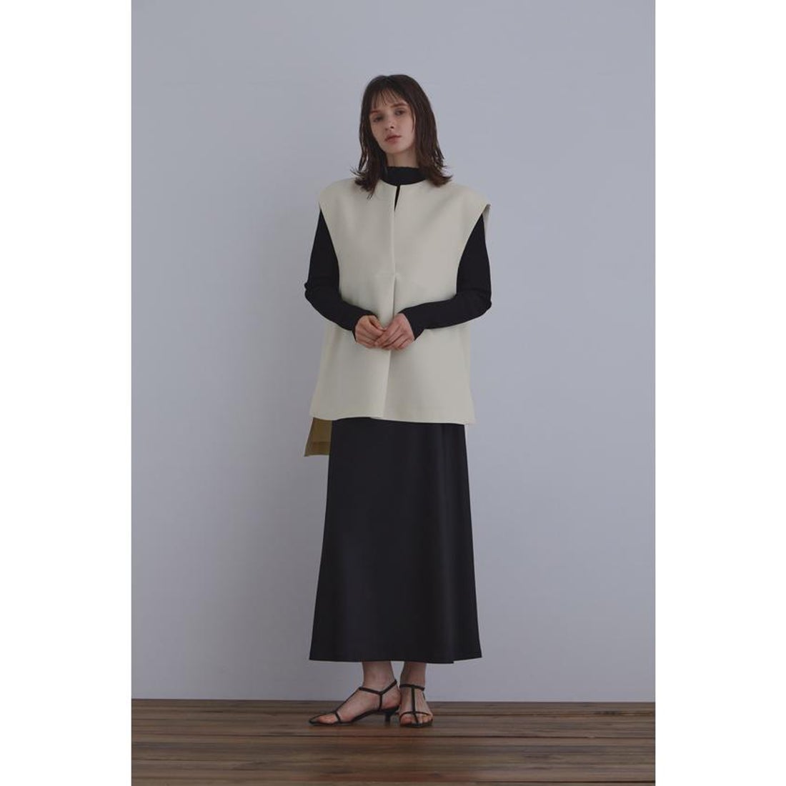 ル フィル LE PHIL マトラッセトリプルクロスジレ （ブラック