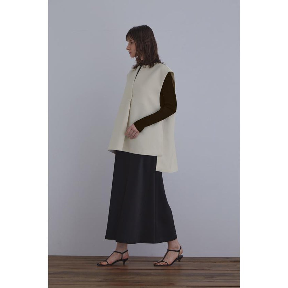 ル フィル LE PHIL マトラッセトリプルクロスジレ （ブラック