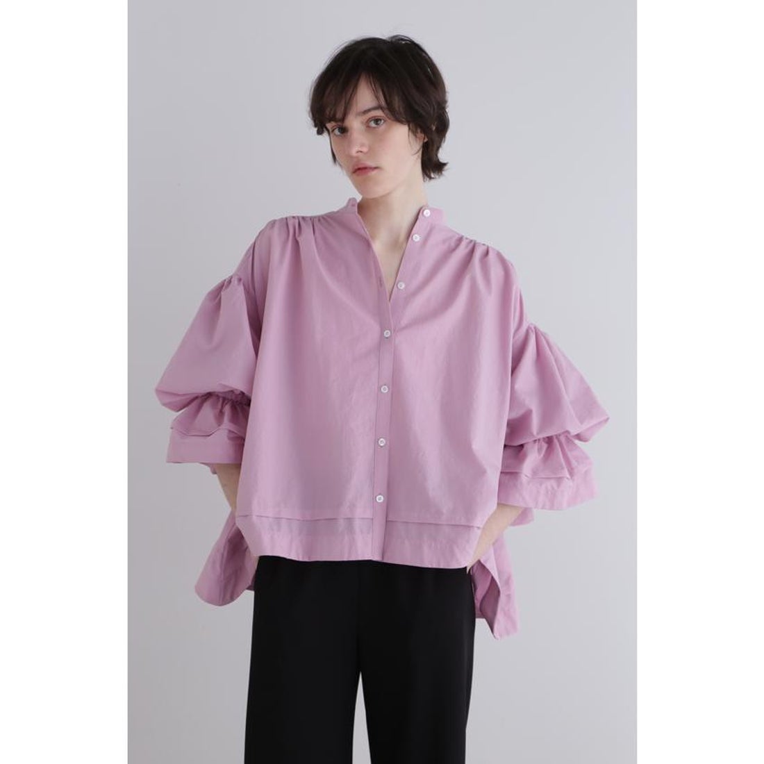 ル フィル LE PHIL COOL DOTS キャンディースリーブブラウス （ピンク