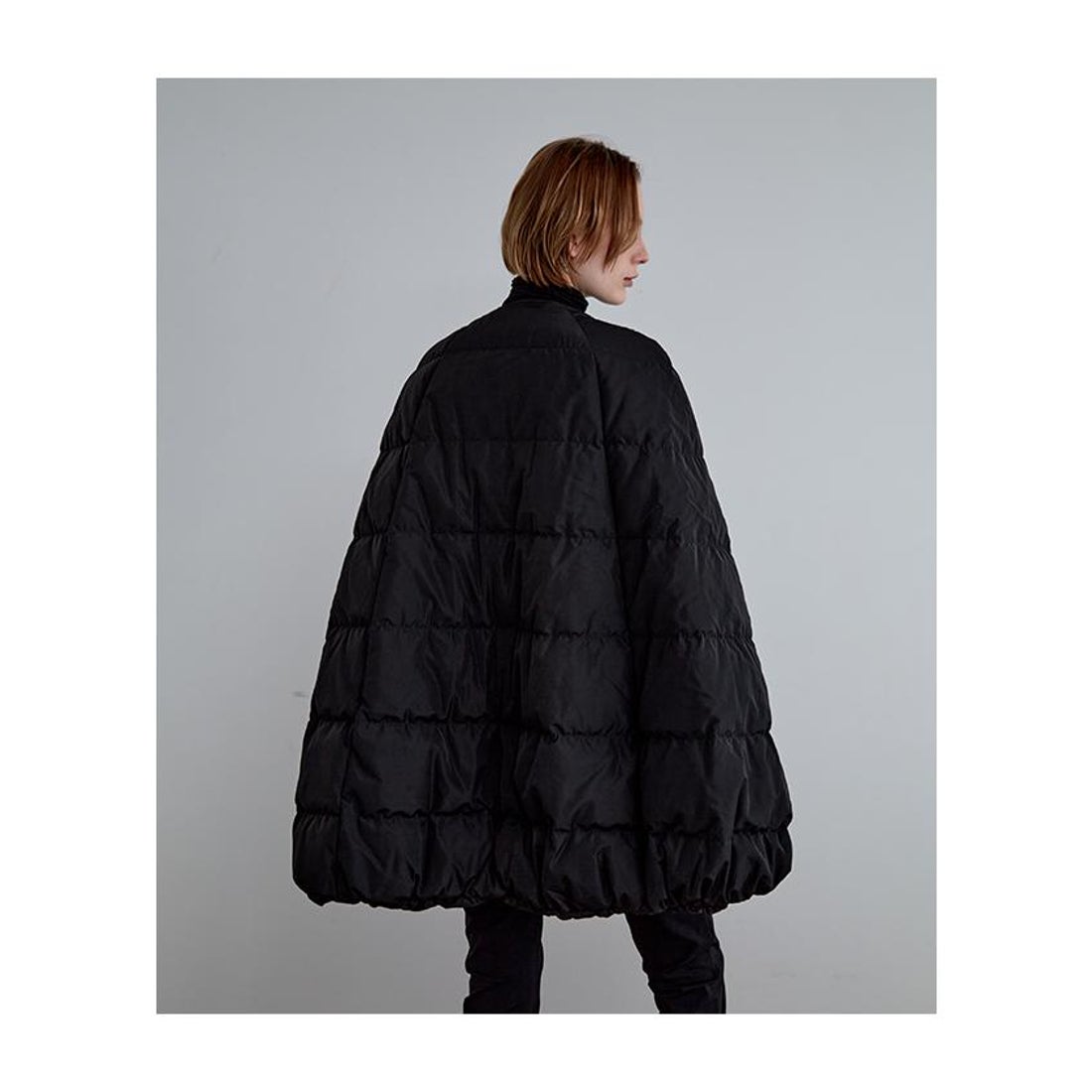 ル フィル LE PHIL パッフィーダウンケープ （ブラック
