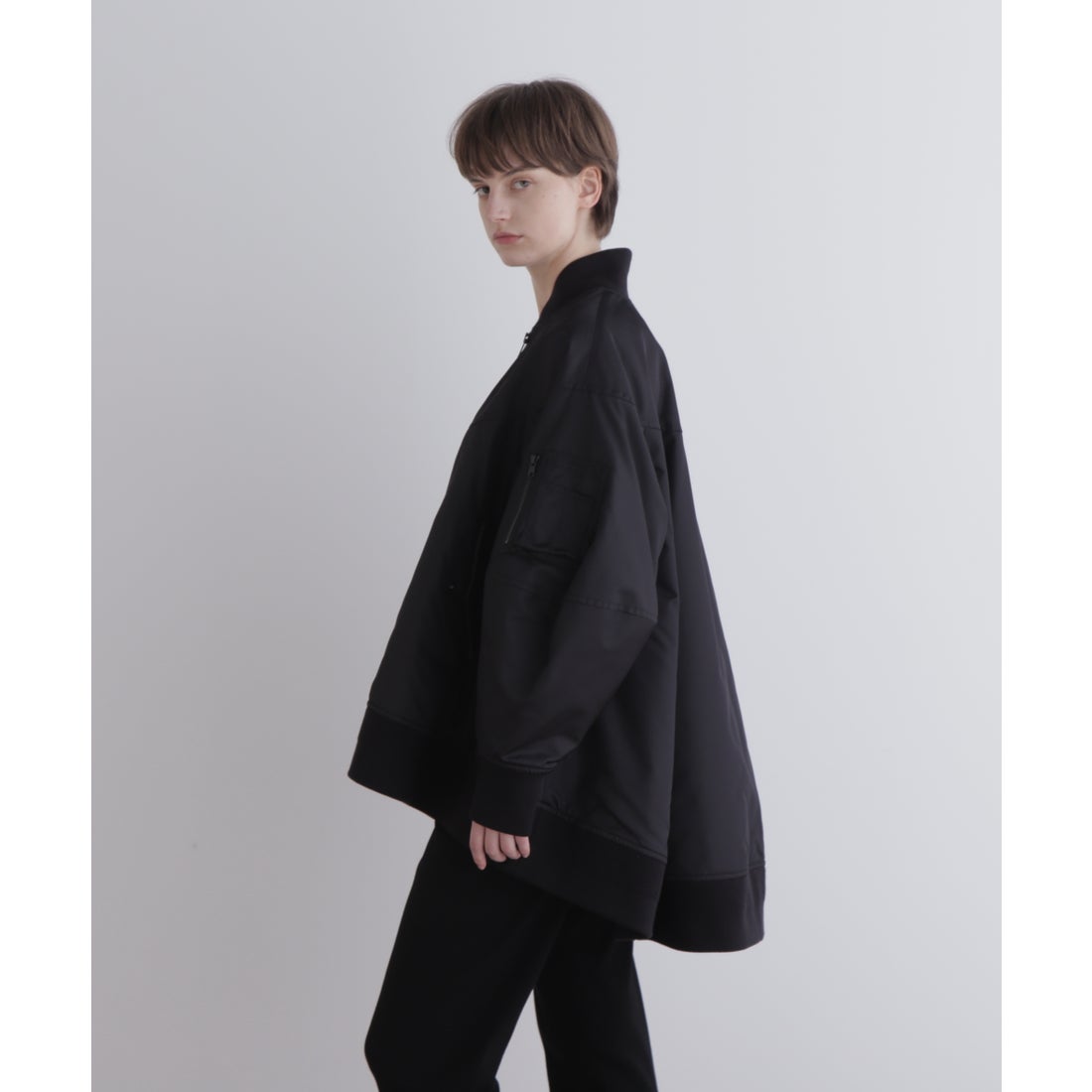 ル フィル LE PHIL 中綿リブキルティングJK （ブラック