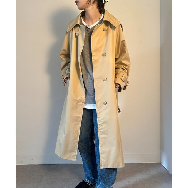 MAISON BREEZE 【SETUP7】くるみボタン ベルテッドトレンチコート
