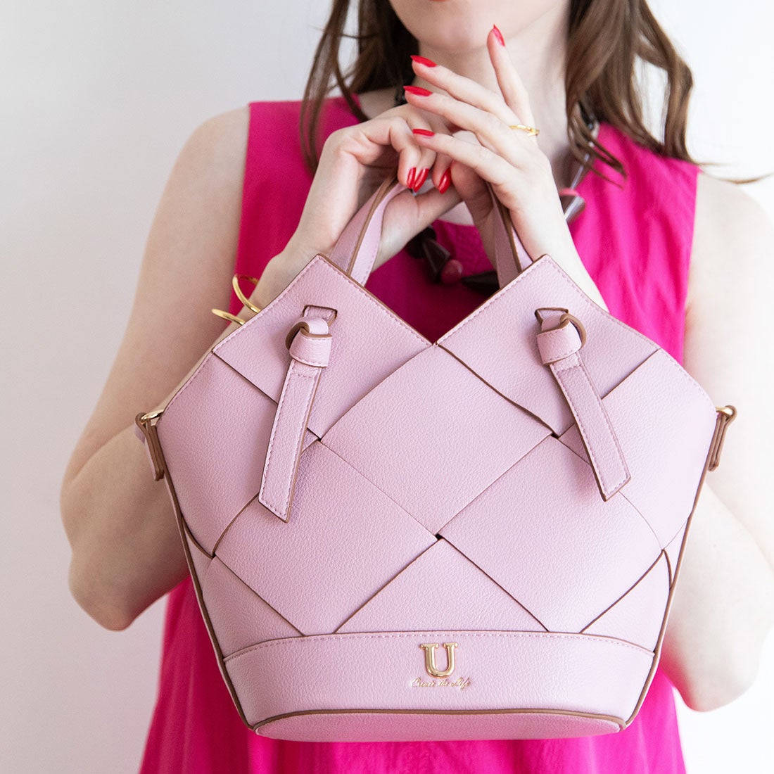 ユー U □TVドラマ着用□リエールtisser【ティッセ】メッシュトート