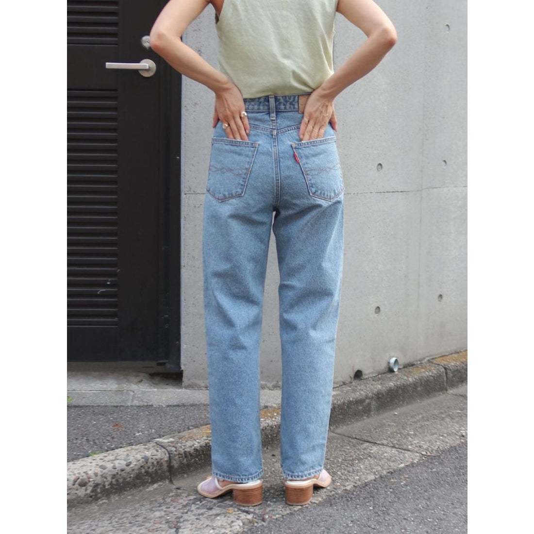 アングリッド Ungrid ヴィンテージスリムストレートデニム （ブルー