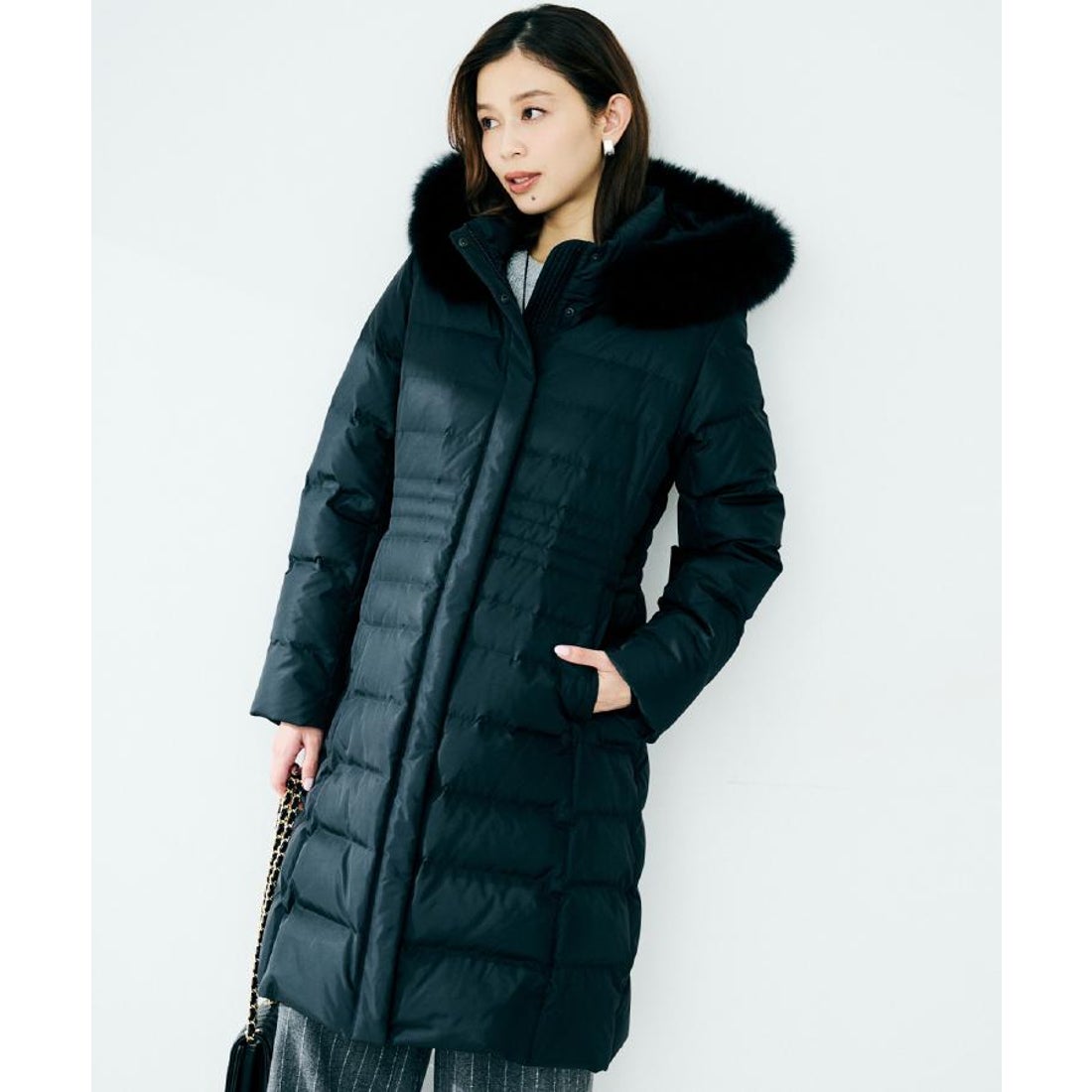 アンタイトル UNTITLED ロングダウンコート （ネイビー(094