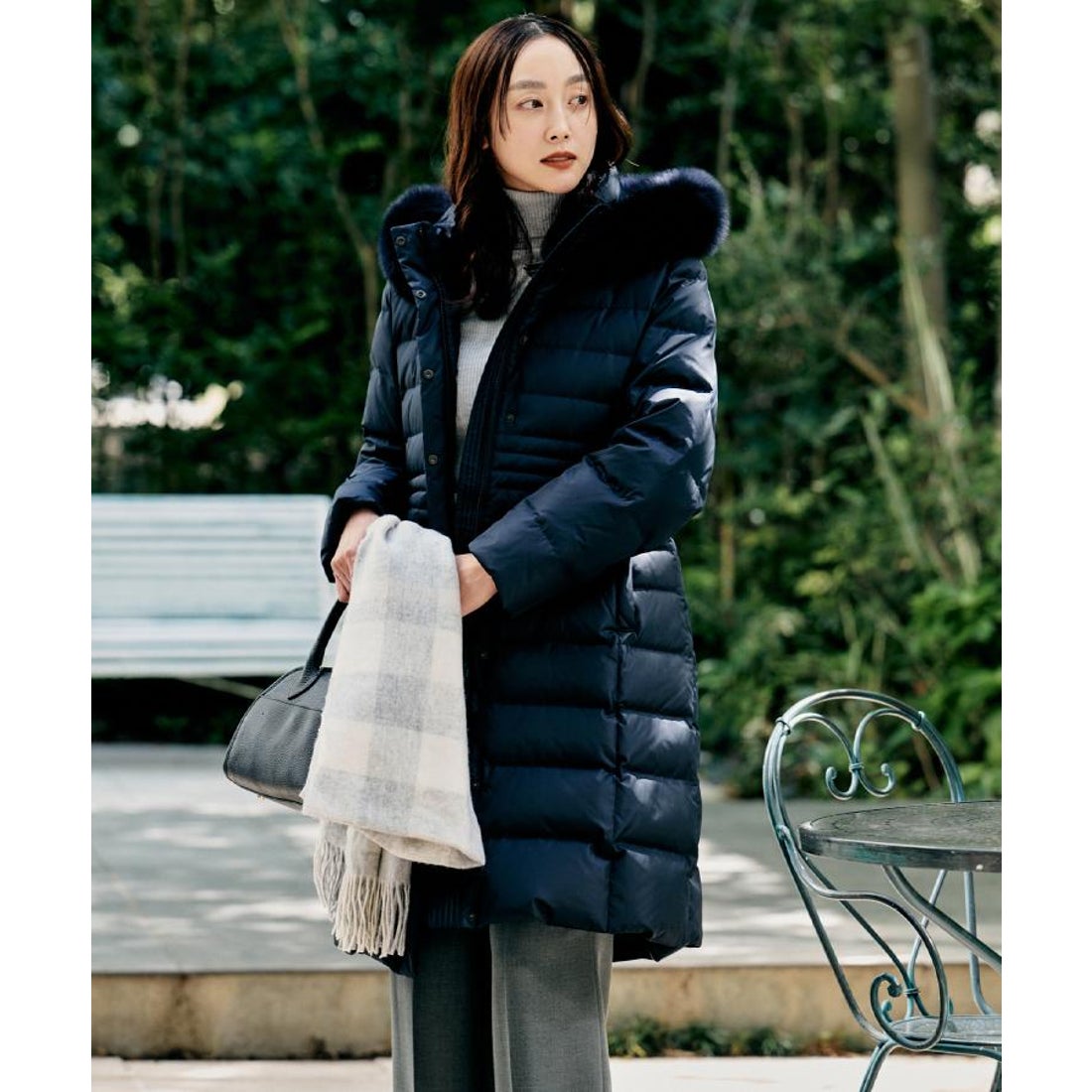 アンタイトル UNTITLED ロングダウンコート （ネイビー(094