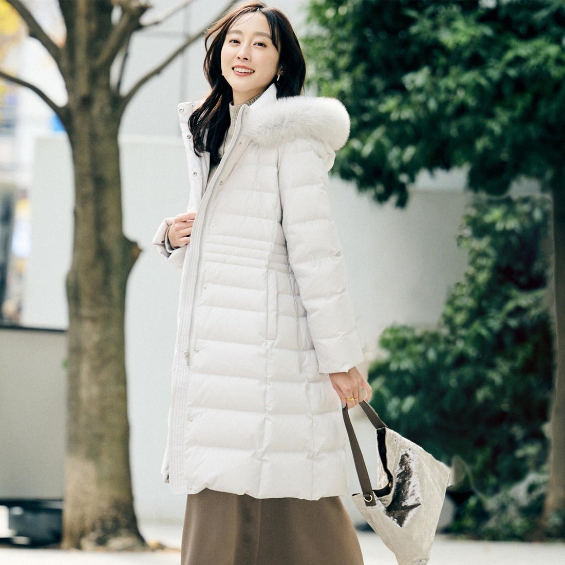 アンタイトル UNTITLED ロングダウンコート （ライトグレー(011)） -靴