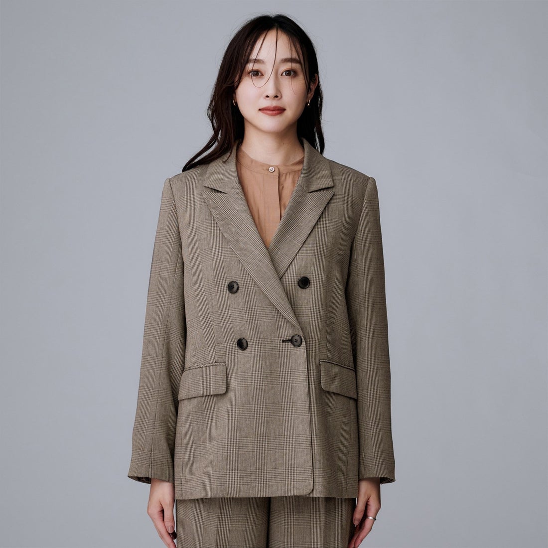 アンタイトル UNTITLED ウールライク ダブルブレストジャケット