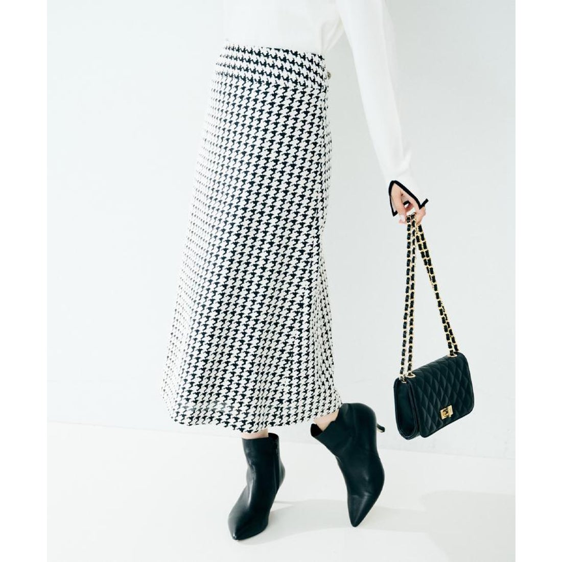 アンタイトル UNTITLED クラシックチドリ スカート （ブラック(419