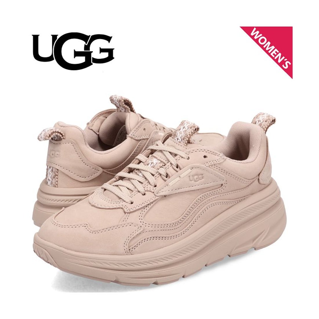UGG アグ スニーカー レディース 厚底 CA1 ベージュ 1136845