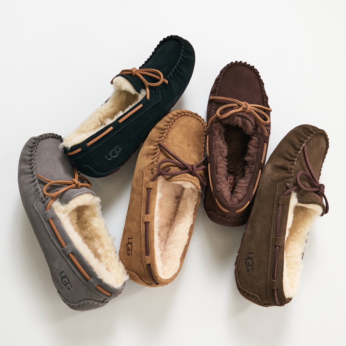 UGG アグ スリッポン ダコタ レディース DAKOTA ブラック グレー