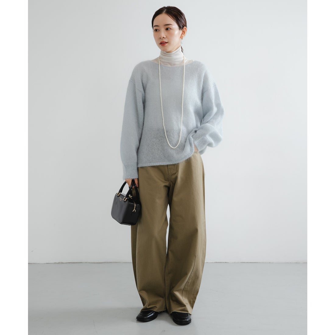 アーバンリサーチ URBAN RESEARCH コットンサテンカットオフカーブ