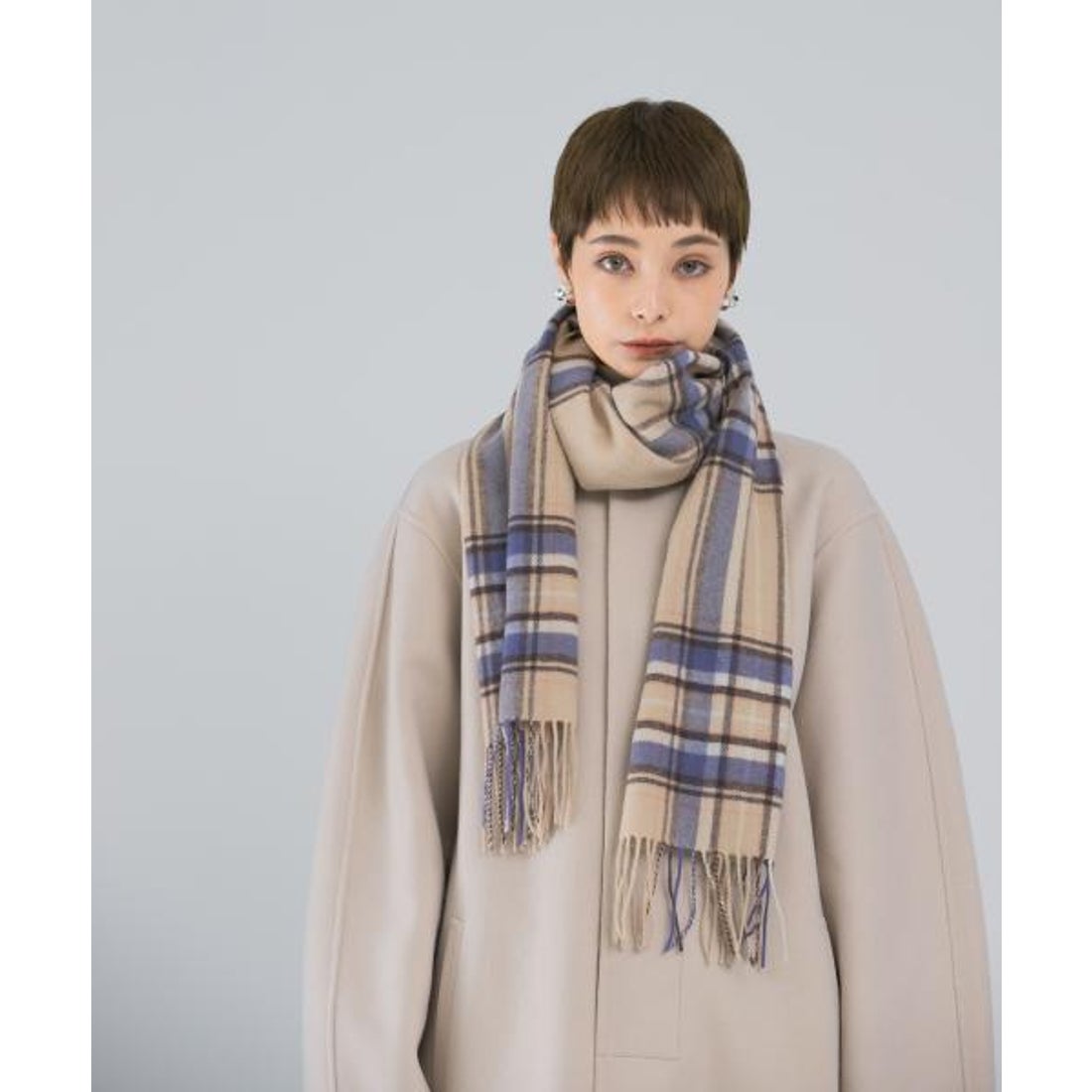 アーバンリサーチ ロッソ URBAN RESEARCH ROSSO カシミヤチェック