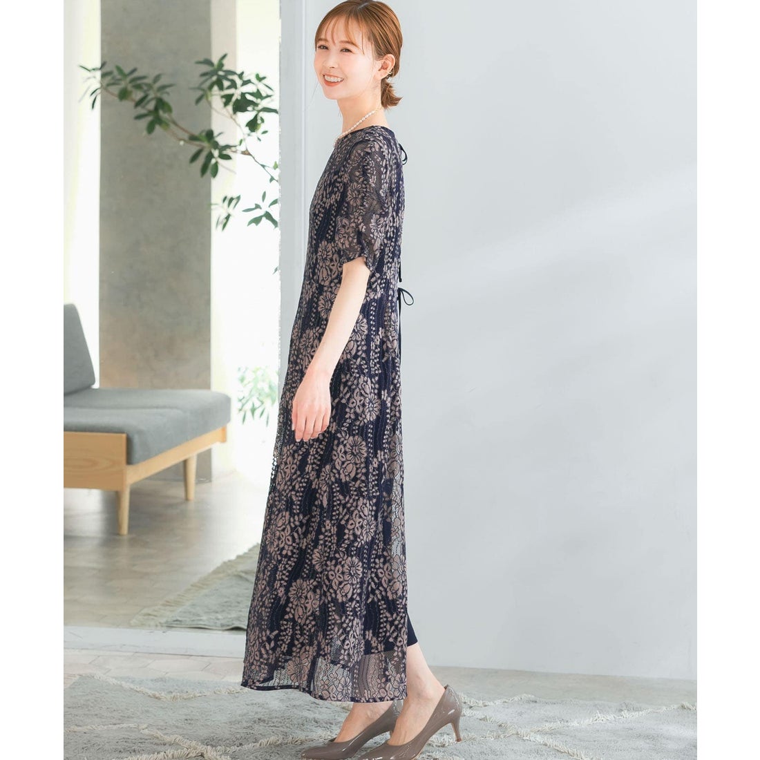 アーバンリサーチ ロッソ URBAN RESEARCH ROSSO kaene 配色レース