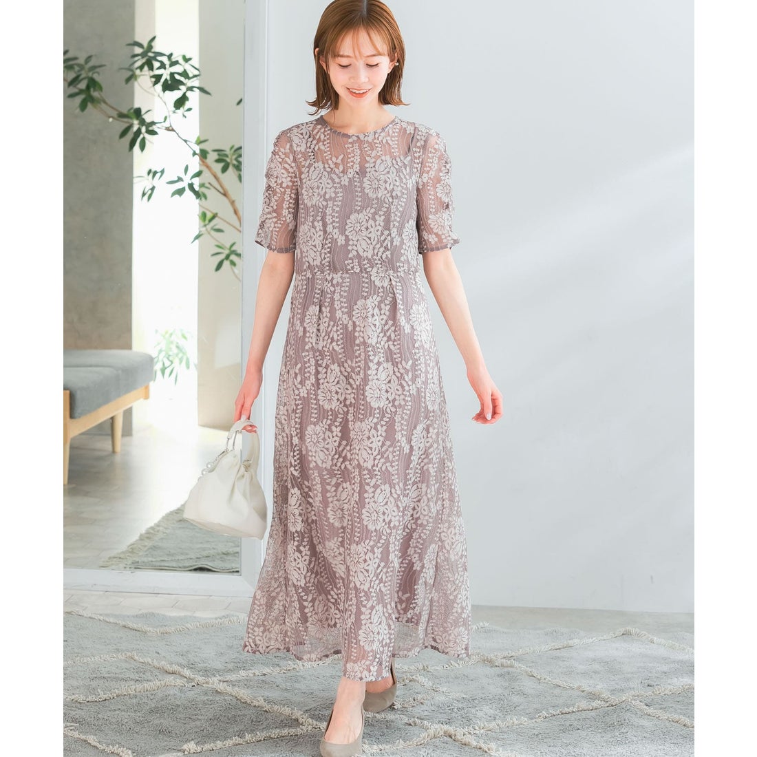 アーバンリサーチ ロッソ URBAN RESEARCH ROSSO kaene 配色レース