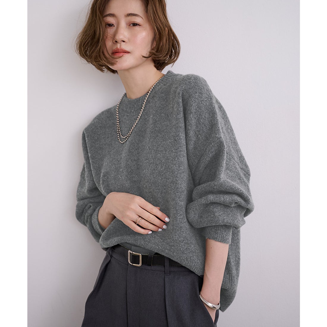 スピック＆スパン Spick & Span 《予約》Higuchi*Sアラン柄ルーズニット （