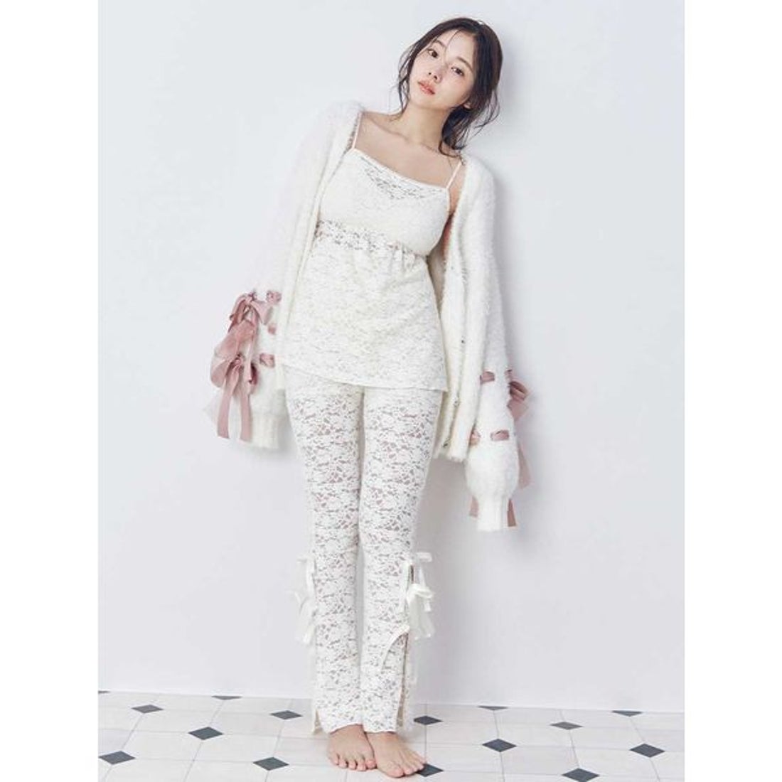 スナイデルホーム SNIDEL HOME 【Halloween】レースリボンレギンス