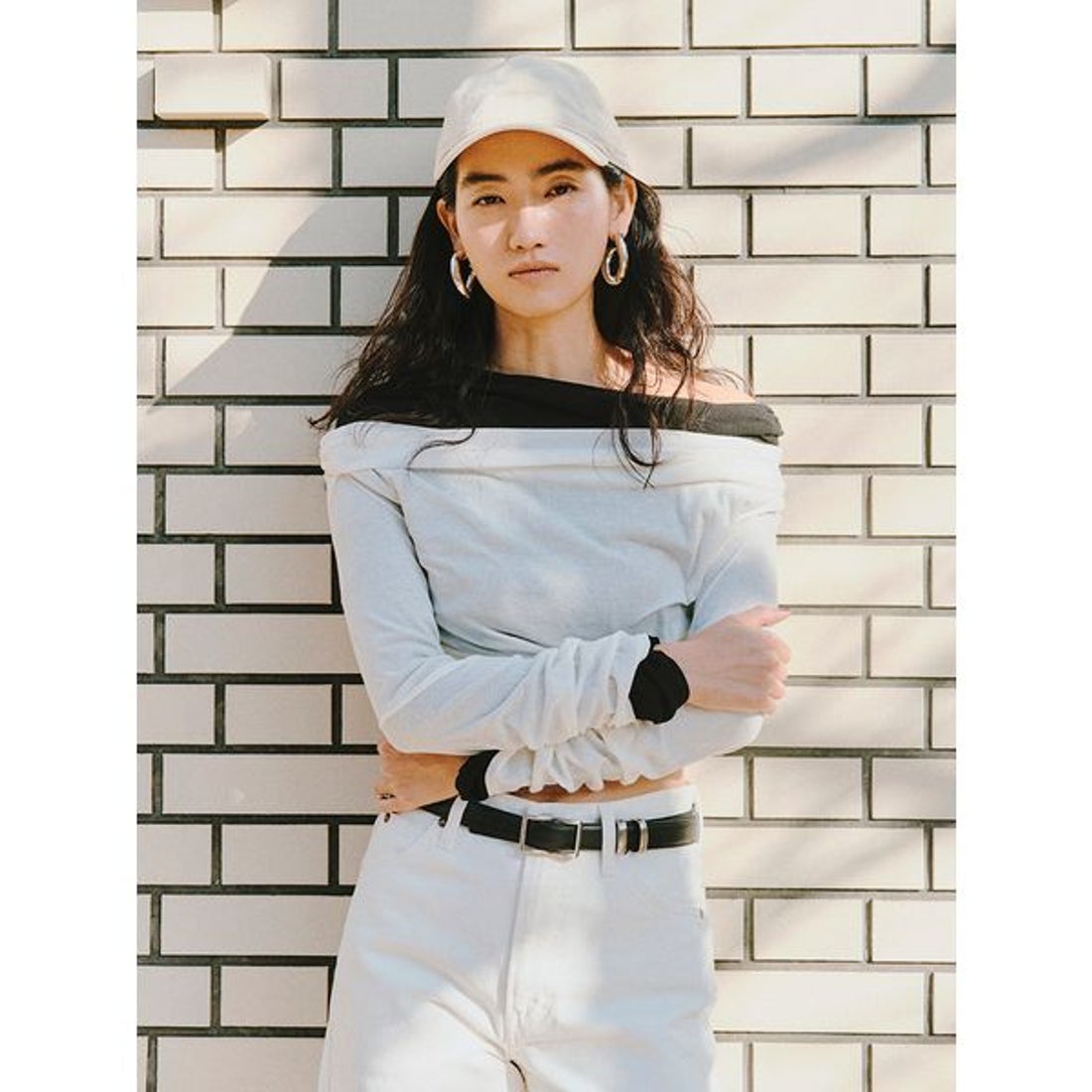 スタイリング styling/ オフショルダーカットトップス （WHT