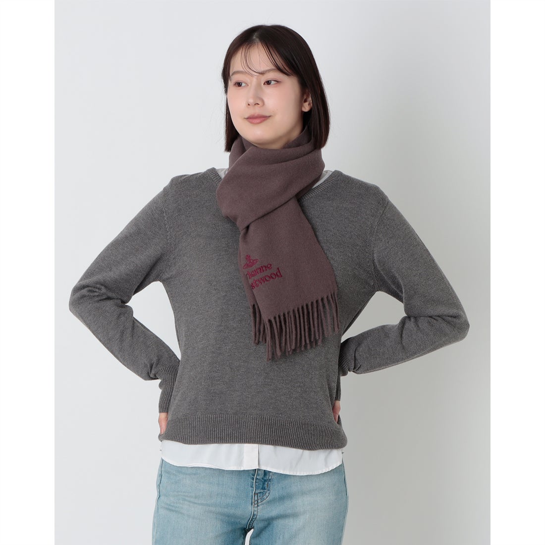 ヴィヴィアン ウエストウッド Vivienne Westwood マフラー （ブラウン