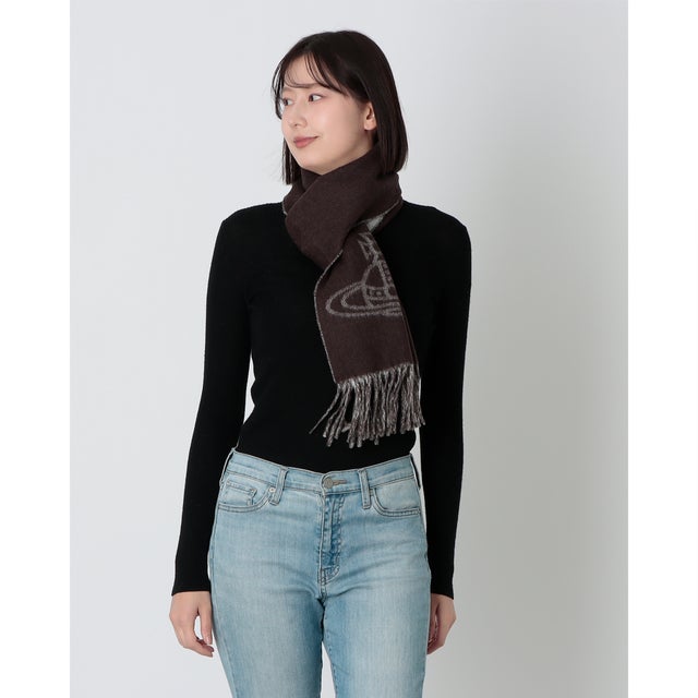 ヴィヴィアン ウエストウッド Vivienne Westwood マフラー （ブラウン