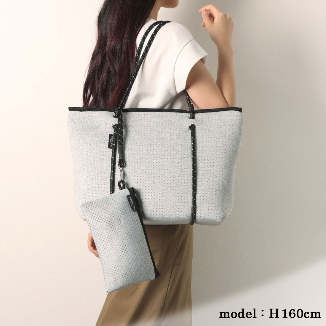 ウィローベイ Willow Bay ネオプレン ファスナー付きトートバッグ