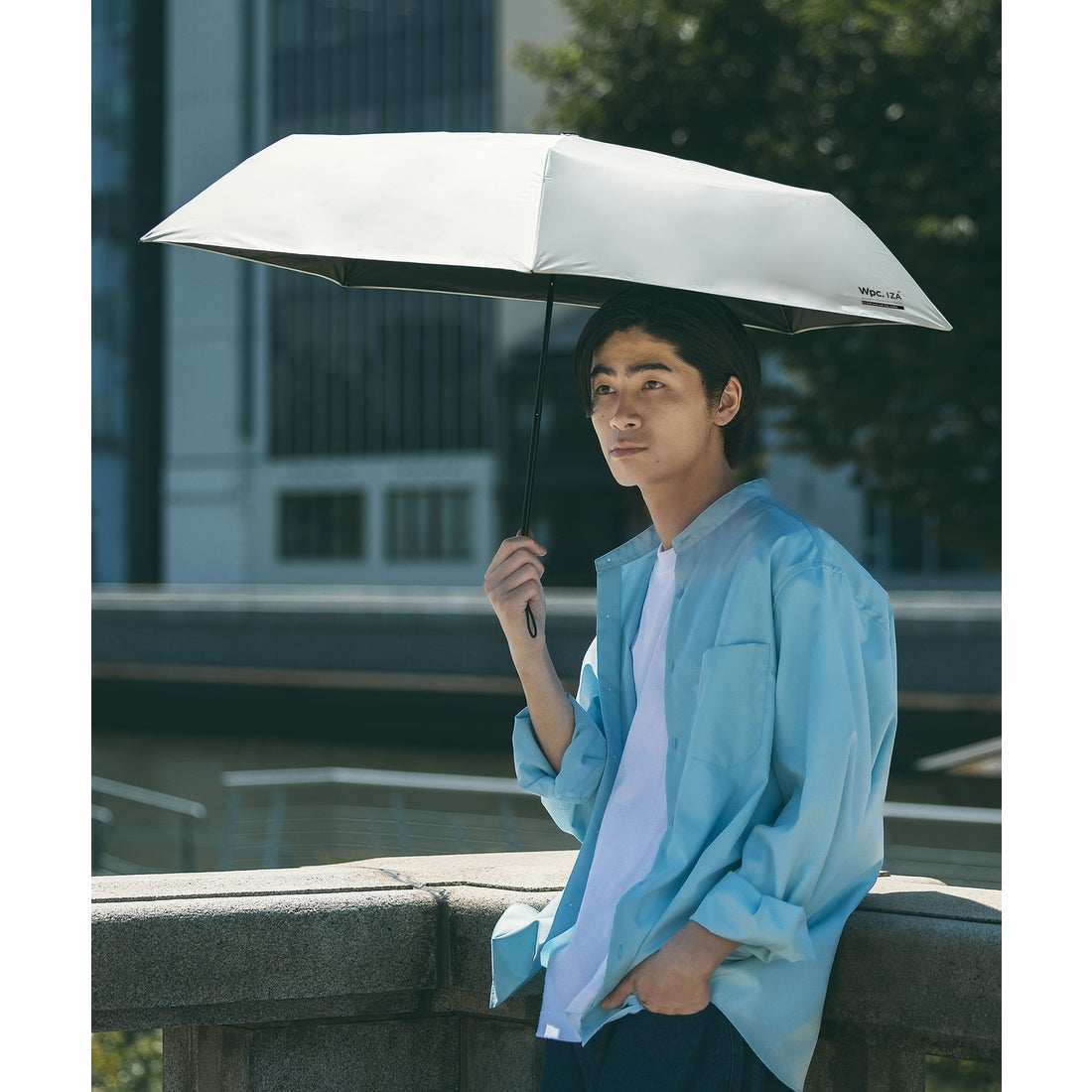 Wpc.】日傘 Wpc. IZA 男の晴雨兼用傘 ≪軽量＆スリム≫ 55cm 大きい