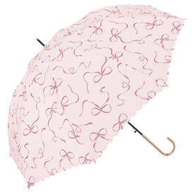 Wpc.】雨傘 ハートリボン 58cm ジャンプ傘 晴雨兼用 傘 レディース 長