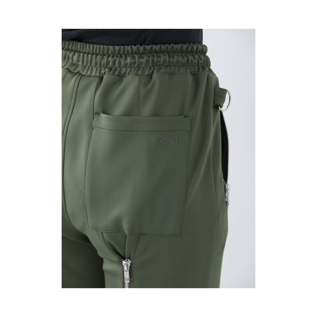 X-girl JERSEYBONDAGEPANTS/ボンテージパンツ BLACK -ファッション通販