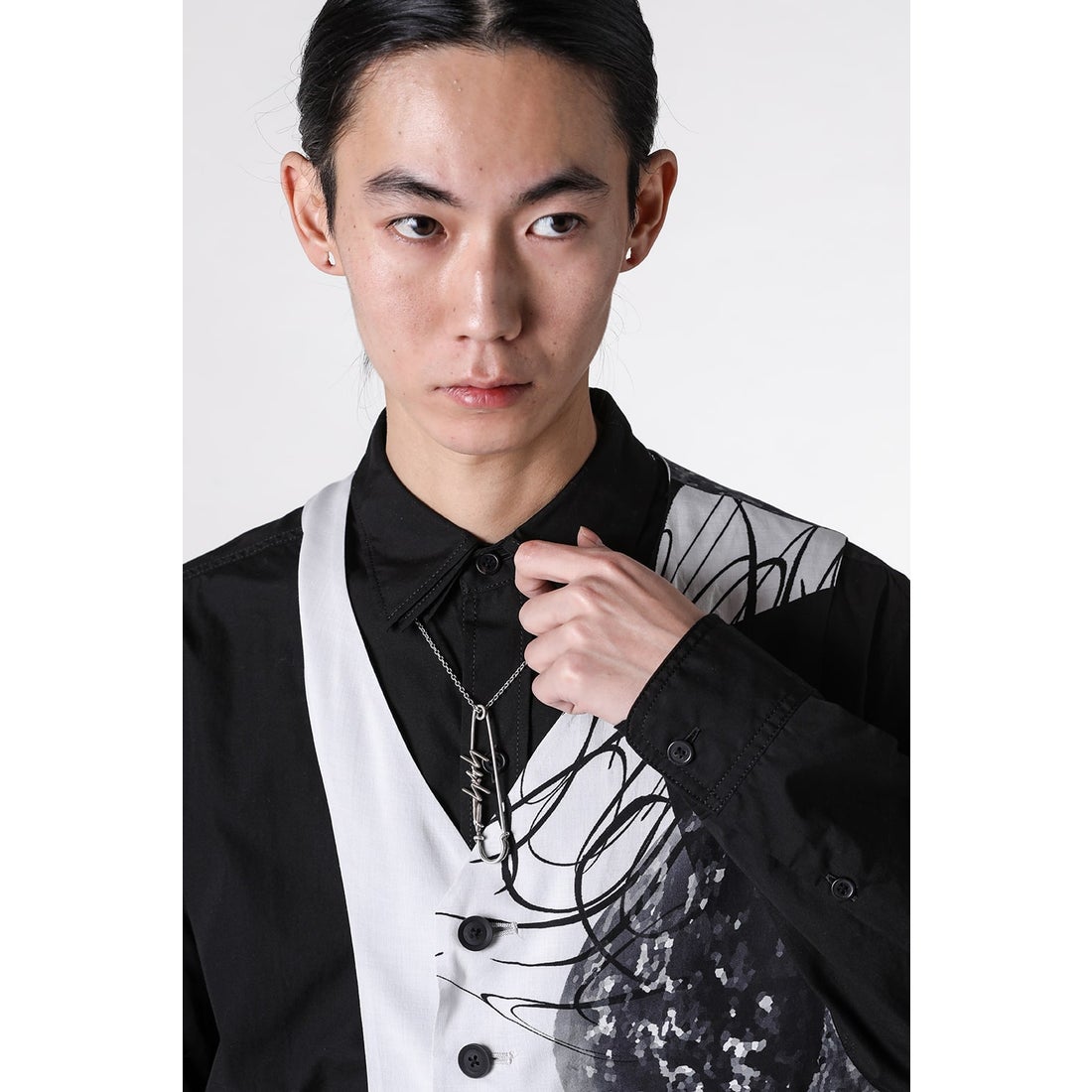 Yohji Yamamoto POUR HOMME SAFETY PIN PD （Silver） - Osaka / Kyoto