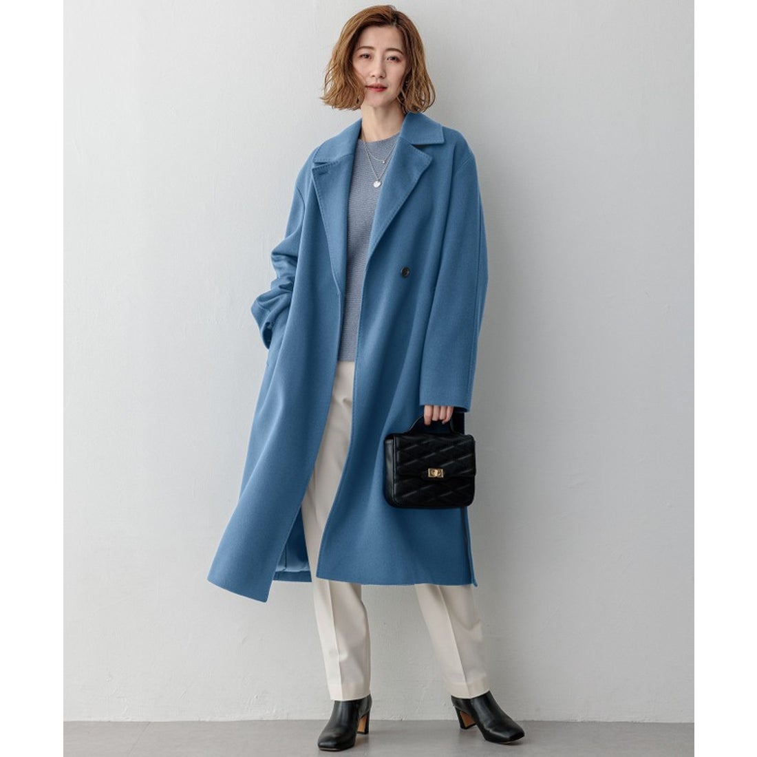 ニジュウサンク 23区 MTRカシミヤライトビーバー チェスターコート