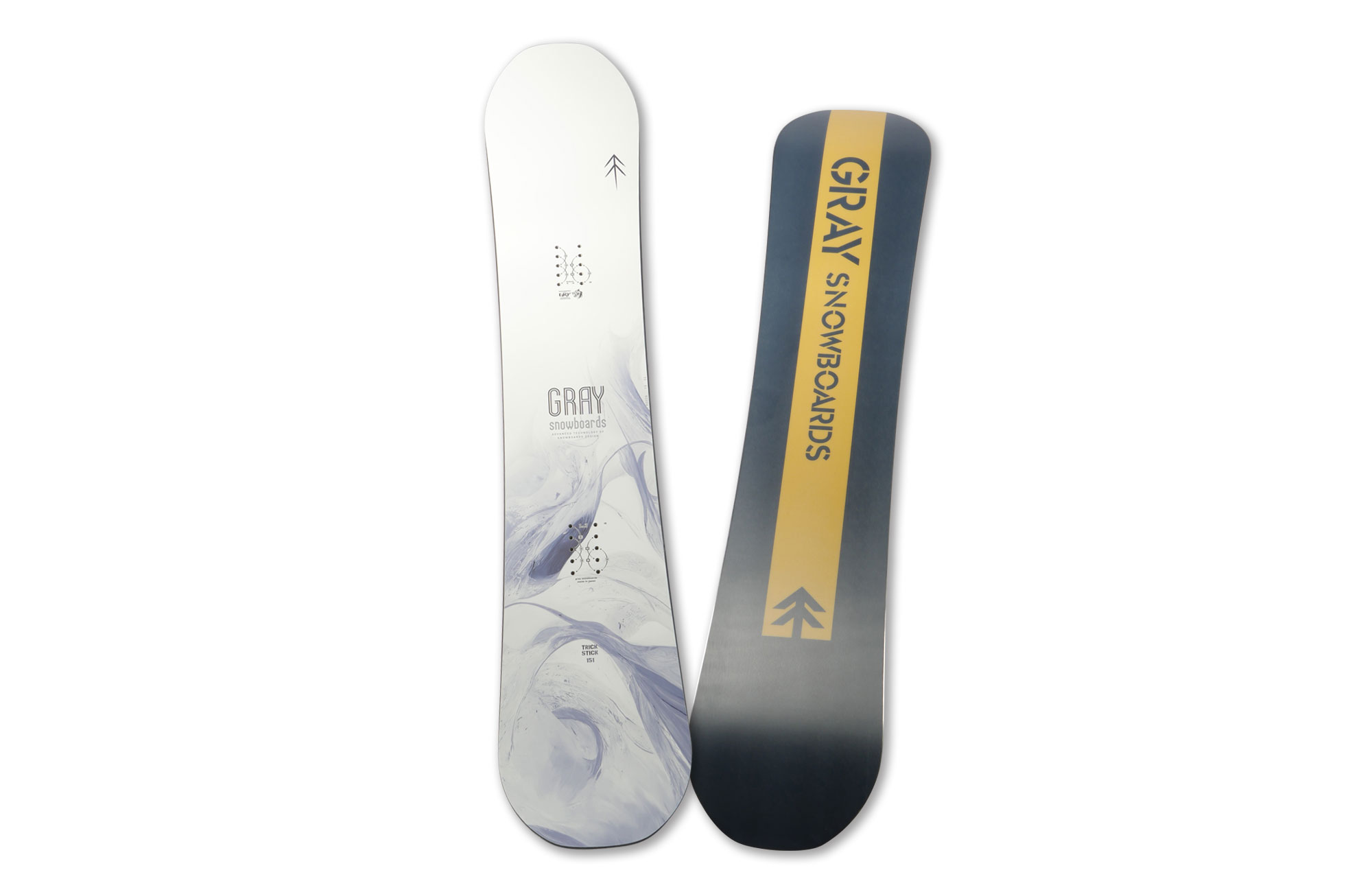 GRAY グレイトリックスティックスノーボード143cm ロッカー白