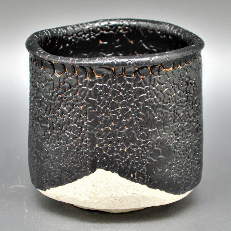 茶道具 筒茶碗（つつちゃわん） 筒茶碗 黒織部 蔵田 光憲
