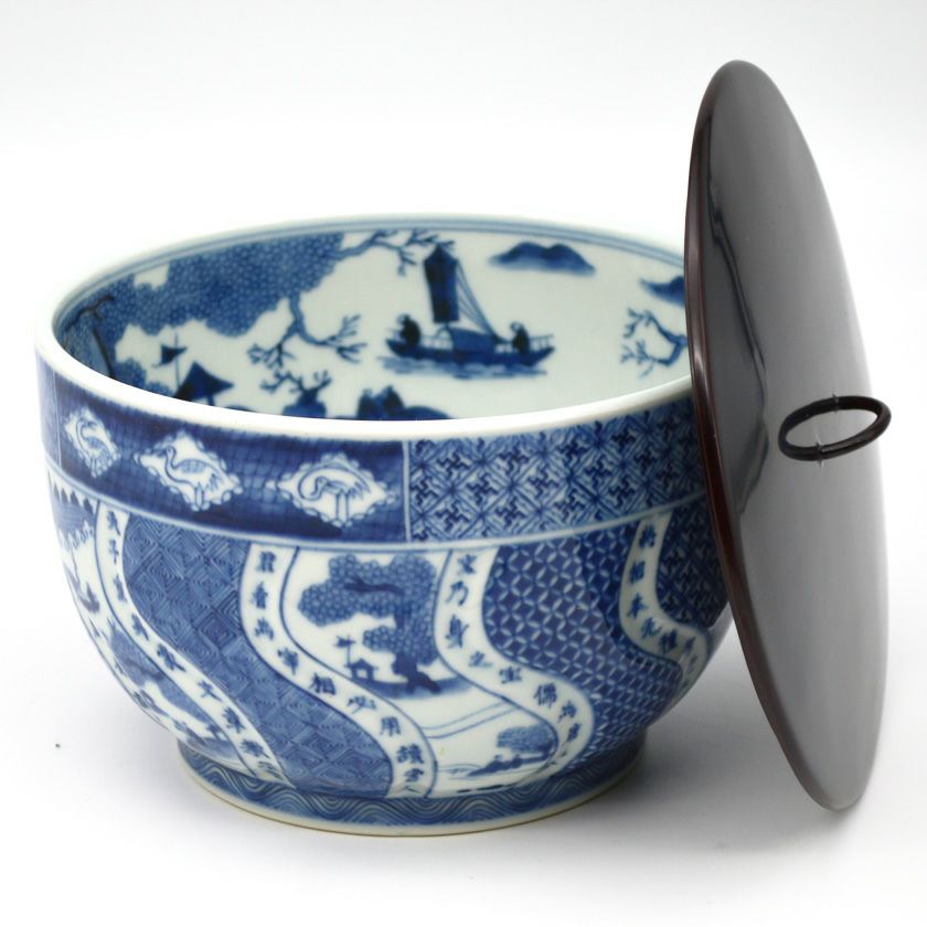 茶道具 水指（水差・みずさし） 景徳鎮 水指 祥瑞 腰捻 王 懐英 | 千年