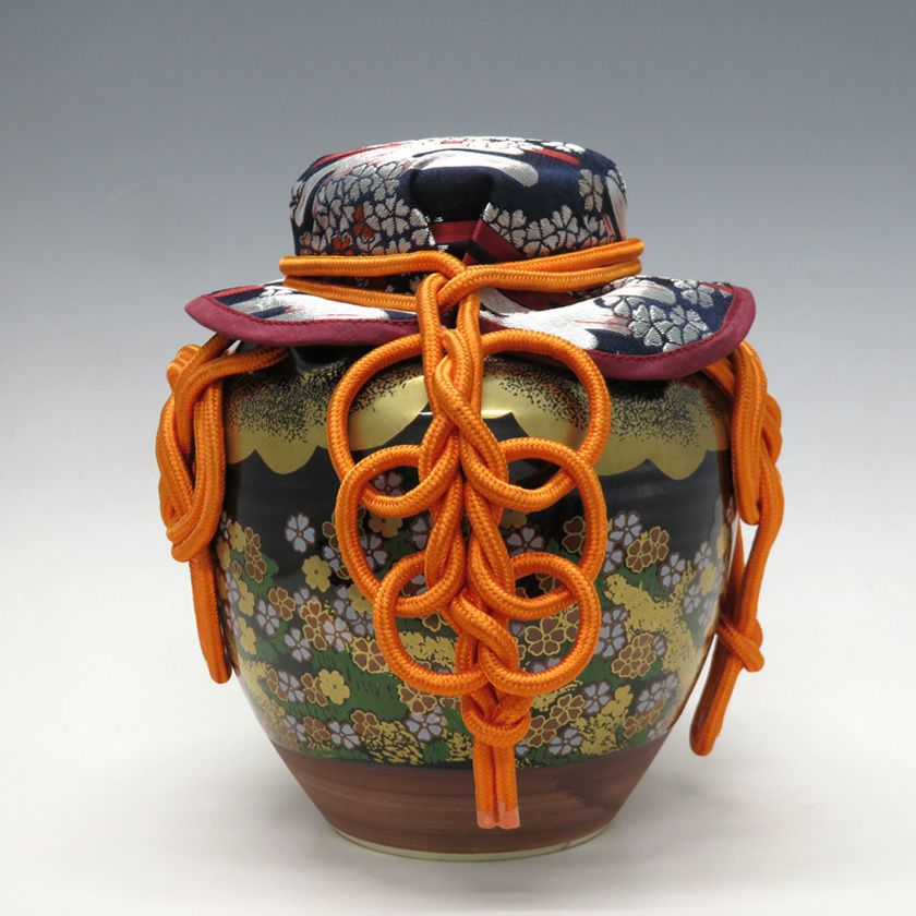 存在感抜群】 古い甕 貯蔵壺 古民具 時代物 陶器 ごげ茶59